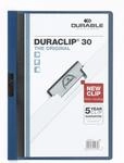 Durable Klemm-Mappe Duraclip Original 30, 5 St&uuml;ck, dunkelblau, 222707 | Klemmhefter