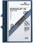 Durable Klemm-Mappe Duraclip 30 Easy File, abheftbar, Hartfolie, bis 30 Blatt A4,