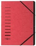 Pagna 40058-01 Ordnungsmappe, 7-teilig, 1-7, rot, 1 St&uuml;ck