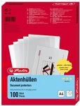 herlitz Aktenh&uuml;lle A4 Standard, transparent glasklar, dokumentenecht, oben und