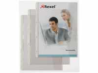 Rexel 226784 Dokumentenhülle mit Klappe (Standardlochung, A4, PVC-Folie, leicht