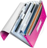 Leitz 45890023 F&auml;chermappe WOW, A4, 6 F&auml;cher, PP, pink metallic