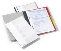 Durable Schnellhefter Divisoflex mit 5 Unterteilungen, Mappe A4 mit Deckblatt und