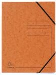 Exacompta 5 Gummizugmappen ohne Klappen bedruckt 355 g/m&sup2; orange