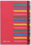 Pagna Deskorganizer Classic (Sammelmappe, 12 F&auml;cher, 1-12) rot