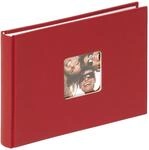 walther design Fotoalbum rot 22 x 16 cm mit Cover-Ausstanzung, Fun FA-207-R