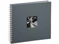 Hama Fotoalbum 28x24 cm (Spiral-Album mit 50 weißen Seiten, Fotobuch mit