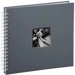 Hama Fotoalbum 28x24 cm (Spiral-Album mit 50 wei&szlig;en Seiten, Fotobuch mit