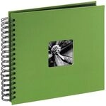 Hama Fotoalbum 28x24 cm (Spiral-Album mit 50 schwarzen Seiten, Fotobuch mit