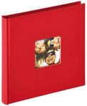 walther design Fotoalbum rot 18 x 18 cm mit Cover-Ausstanzung, Fun FA-199-R