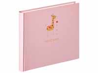 walther design Fotoalbum rosa 28 x 25 cm Babyalbum mit Prägung, Baby Animal...