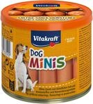 Vitakraft Dog Minis, Hundeleckerli, Mini W&uuml;rstchen aus Gefl&uuml;gel und Schwein,...