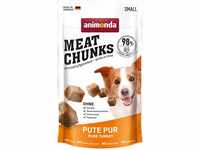 animonda Meat Chunks, Fleischsnacks für ausgewachsene Hunde, Pute pur, Small,...