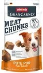 animonda Meat Chunks Small Pute Pur (60 g), getreidefreie Hundeleckerlis f&uuml;r