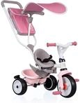 Smoby - Baby Balade Plus rosa - Mitwachsendes Kinderdreirad mit Schubstange, Sitz mit