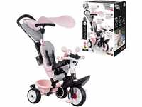 Smoby - Baby Driver Plus Rosa - 3-in-1 Kinder Dreirad, mitwachsendes