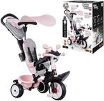 Smoby - Baby Driver Plus Rosa - 3-in-1 Kinder Dreirad, mitwachsendes