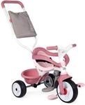 Smoby - Be Move Komfort rosa - Kinderdreirad mit Schubstange, Sitz mit