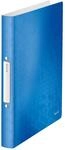 Leitz 42570036 Ringbuch wow, A4, PP, 2 Ringe, 25 mm, blau metallic