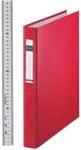 Leitz 42120025 Ringbuch Standard, A4, PP, 4 Ringe, 25 mm, rot