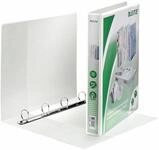 Leitz 42840001 Ringbuch Pr&auml;sentation, mit Taschen, A4, PP, 4 Ringe, 25 mm, weiss