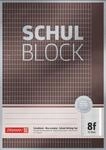 Brunnen 1052608 Schulblock/Notizblock Premium, A4, 50 Blatt, 5 x 7 mm rautiert...