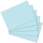 Herlitz 10837177 Karteikarte A6 blanko, blau, 100 St&uuml;ck