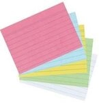 herlitz Karteikarten A7 10,6 x 7,5 cm, liniert, rosa, 100 St&uuml;ck