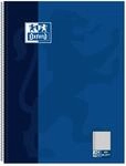 Oxford Collegeblock A4 kariert mit Rand links, 80 Blatt, blau