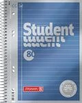 BRUNNEN Collegeblock Premium Student | A5, Lineatur 4, 80 Blatt, blau