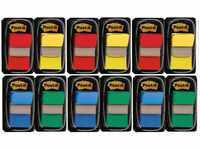 Post-it Index 680-P12, 25,4 x 43,2 mm, blau, gelb, grün, rot, 8 x 50...