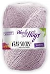 Woolly Hugs Year Socks Fb. 01 JAN, 100g Sockenwolle mit dezentem Degrad&eacute; Farbverlauf