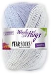 Woolly Hugs Year Socks Fb. 06 JUN, 100g Sockenwolle mit dezentem Degrad&eacute; Farbverlauf