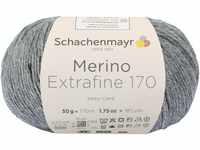 Schachenmayr Merino Extrafine 170, 50G mittelgrau meliert Handstrickgarne