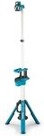 Makita LED-Baustrahler DML814 (Arbeitsleuchte mit Stativ, Lichtstrom 3000 / 1700 /