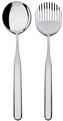 Alessi IS02/14 Collo-Alto, Salatbesteck 18/10 gl&auml;nzend poliert Edelstahl 26.5 x 3 x
