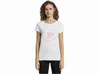TOM TAILOR Denim Damen Jersey T-Shirt aus Bio-Baumwolle 1016431, 10332 - Off...