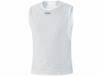 GORE WEAR Herren Windstopper Base Layer Shirt Ärmellos, Light Grey/White, XL EU