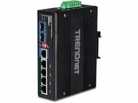 TRENDnet TI-UPG62 6-Port gehärteter industrieller Gigabit 10/100/1000 Mbps...