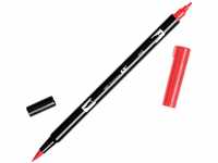 Tombow ABT-856 Fasermaler Dual Brush Pen mit zwei Spitzen, poppy red, 1 Stück...