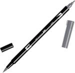 Tombow ABT-N55 Fasermaler Dual Brush Pen mit zwei Spitzen, cool grey 7