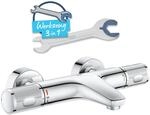 GROHE Precision Feel, Badewannenarmatur, wassersparend (Thermostat mit stets...