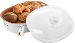 R&ouml;mertopf Brottopf oval MAXI 6,5 L Brotkasten Keramik XXL, Wei&szlig; | 40 x 28 x 20 cm,