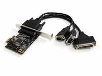 StarTech.com 2S1P PCI Express Schnittstellenkarte - PCIe 2x Seriell DB9 / 1x...