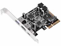 SilverStone SST-ECU05 - PCI-E Erweiterungskarte, 1x extern USB 3.1 Typ C, 2x...