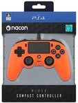 Nacon Wired Compact PlayStation 4 Controller Orange (PS4)