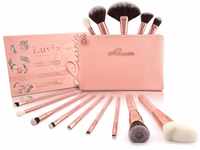 Luvia Makeup Pinsel Set inkl. Kosmetiktasche für Schminke - Rose Golden Vintage