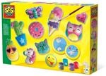 SES Creative | Gipsfiguren Set f&uuml;r Kinder | Bastelset mit Formen, Gips &...