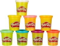 Play-Doh Rainbow Pack 8 x 56g Dosen, Bastel-Set mit hochwertiger Knetmasse in 8