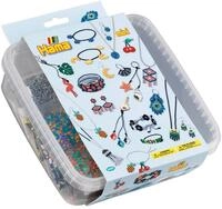 Hama Perlen 5403 Set Kreativbox mit ca. 10.500 bunten Mini B&uuml;gelperlen mit